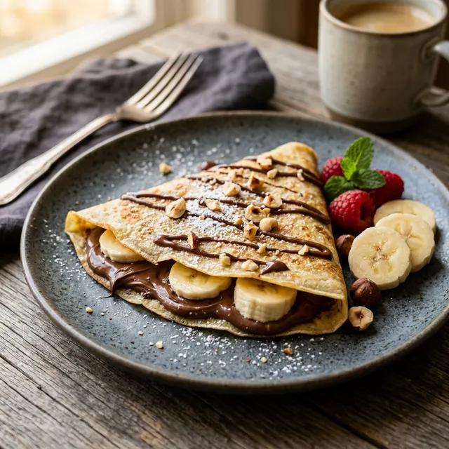 Crêpe au Nutella et à la banane